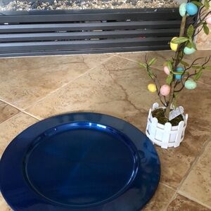 Pier 1 Deep Blue Decorative Charger Plate